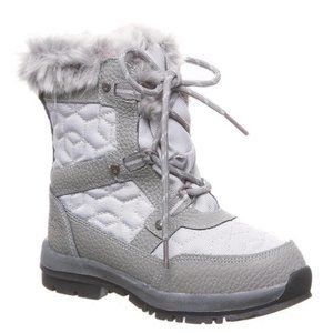 Bear Paw Waterproof Boots Faux Fur Wool blends Upper Leather Size 1 Youth